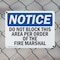 Signmission Do Not Block This Area Per Order Of The, 14 in W x Rectangle, Plastic OS-2PACK-NS-P-1014-L-11085 - alternate 4